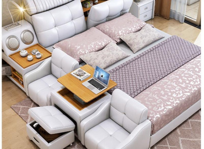 Multifunction Bed Modern Hotel Bed Multifunction Sound 180x200 Bluetooth